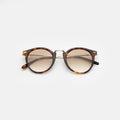 Front view of Portofino Sunglasses in Havana/Taupe Gradient