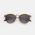 Front view of Portofino Sunglasses in Moss/Grey Gradient