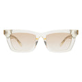 Front view of Portugal Sunglasses in Champagne/Taupe Flat Gradient
