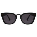 Front view of Positano Sunglasses in Black/Grey
