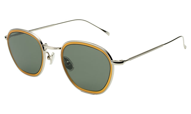 Prince Tate Sunglasses Side Profile in Honey/Silver / Olive Flat