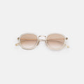 Front view of Prince Tate Sunglasses in Champagne/Gold/Taupe Flat Gradient