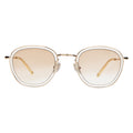 Front view of Prince Tate Sunglasses in Champagne/Gold/Taupe Flat Gradient