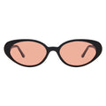 Front view of Sheila Sunglasses in Black/Sunset Flat