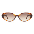 Front view of Sheila Sunglasses in Havana/Brown Flat Gradient