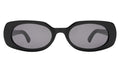 Front view of Shirley 51 Sunglasses in Black/Grey