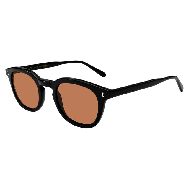 Slope Sunglasses side view in Black / Desert
