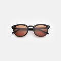 Front view of Slope Sunglasses in Black/Desert