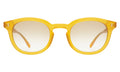 Front view of Slope Sunglasses in Honey Gold/Taupe Flat Gradient