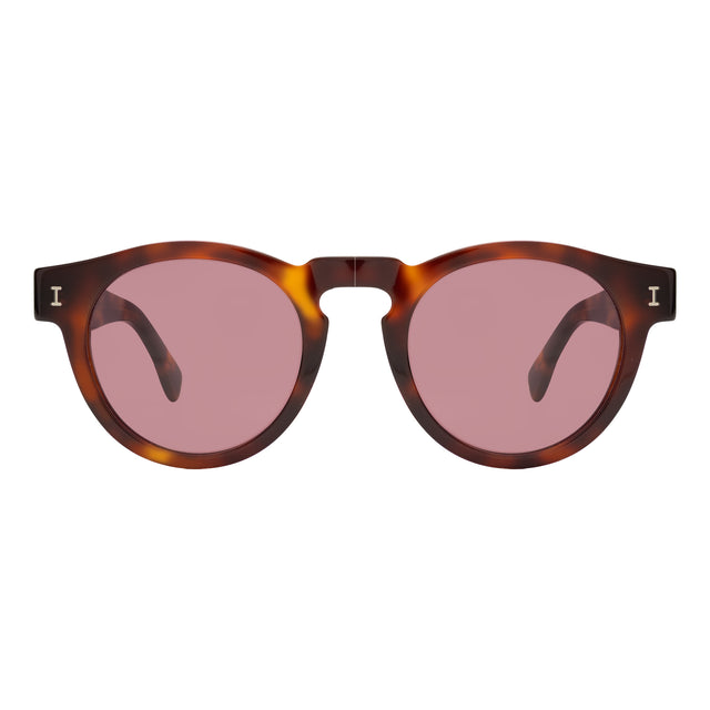 Sown x illesteva front view in Havana with Plum See Through