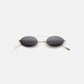 Front view of Sydney Sunglasses in Gold/Grey