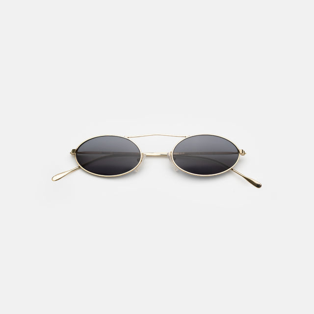  Sydney Sunglasses side view in Gold / Grey