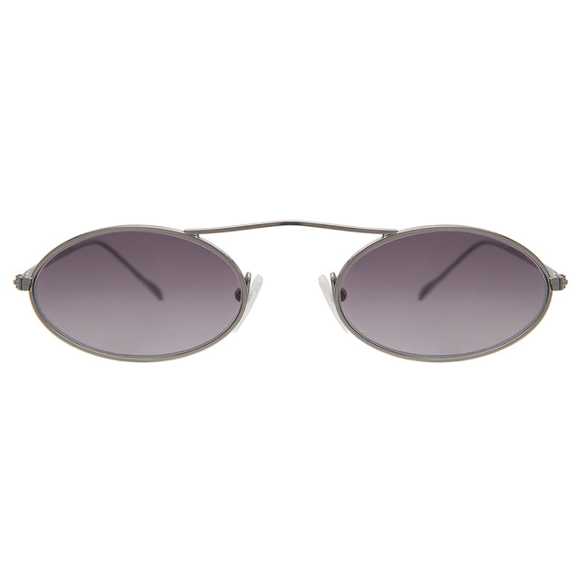  Sydney Sunglasses front view in Gunmetal with Grey Gradient