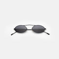 Front view of Sydney Sunglasses in Matte Black/Grey