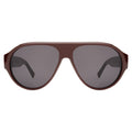 Front view of Telluride Sunglasses in Bordeaux/Grey