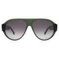 Front view of Telluride Sunglasses in Pine/Grey Gradient