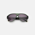 Front view of Telluride Sunglasses in Pine/Grey Gradient