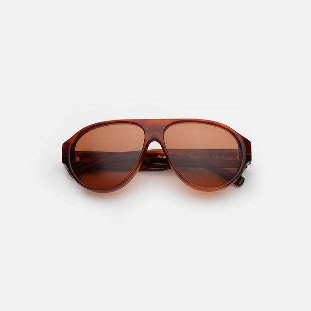 Telluride Sunglasses side view in Red Havana / Desert