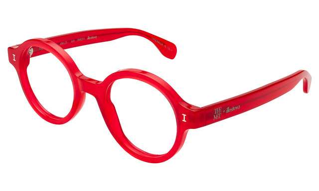 The Met x illesteva Optical Side Profile in Red Optical