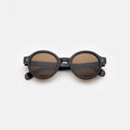 Front view of The Met x illesteva Sunglasses in Black/Brown