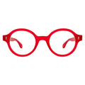Front view of The Met x illesteva Optical in Red/Optical