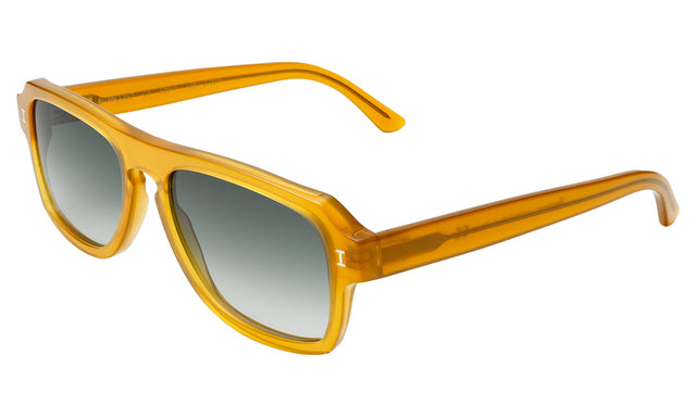 Trancoso Sunglasses Side Profile in Honey / Olive Gradient