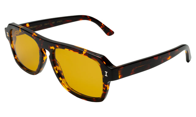 Trancoso Sunglasses Side Profile in Star Tortoise / Honey See Through