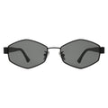 Front view of Tucson Sunglasses in Matte Black/Grey