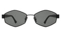 Front view of Tucson Sunglasses in Matte Black/Grey