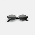 Front view of Tucson Sunglasses in Matte Black/Grey