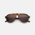 Front view of Vanderbilt Sunglasses in Star Tortoise/Brown