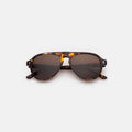 Front view of Vanderbilt Sunglasses in Star Tortoise/Brown