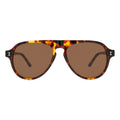 Front view of Vanderbilt Sunglasses in Star Tortoise/Brown