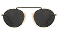 Front view of Varese II Sunglasses in Cream/Gold/Grey