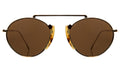 Front view of Varese II Sunglasses in Tortoise/Gold/Brown