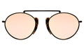 Front view of Varese II Sunglasses in White Tortoise/Gunmetal/Rose Mirror