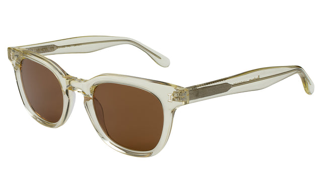 Veneto Sunglasses side view in Champagne / Brown Flat