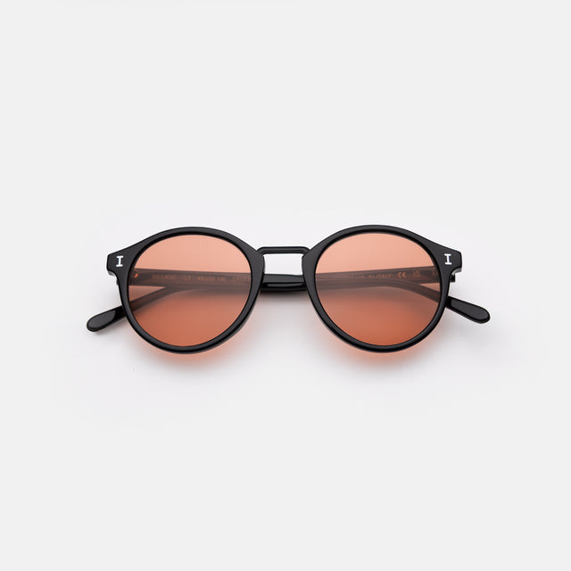 Village Sunglasses side view in Black/Matte Black / Sunset