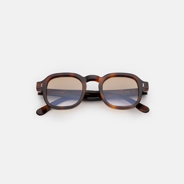 Washington Sunglasses side view in Havana / Taupe Flat Gradient