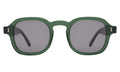 Front view of Washington Sunglasses in Pine/Grey Flat