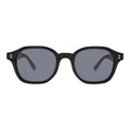 Front view of Will Sunglasses in Black/Gold/Grey