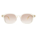 Front view of Will Sunglasses in Champagne/Taupe Gradient