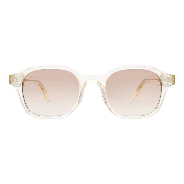 Will Sunglasses front view in Champagne with Taupe Gradient