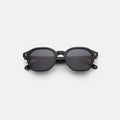 Front view of Will Sunglasses in Black/Gold/Grey