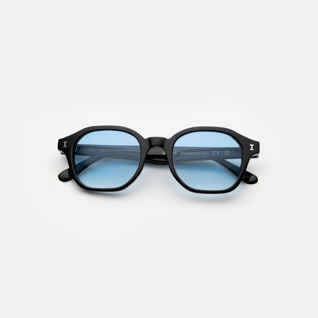 Will Sunglasses side view in Black / Blue Gradient See Through