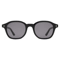 Front view of William Sunglasses in Black/Grey