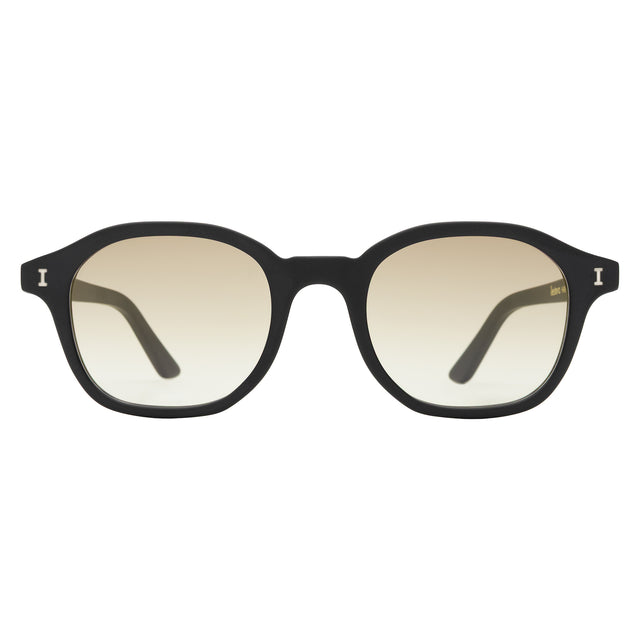 William Sunglasses front view in Matte Black with Taupe Gradient