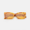 Front view of Wilson Sunglasses in Amber/Honey Flat See Through