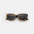 Front view of Wilson Sunglasses in Tortoise/Grey Flat