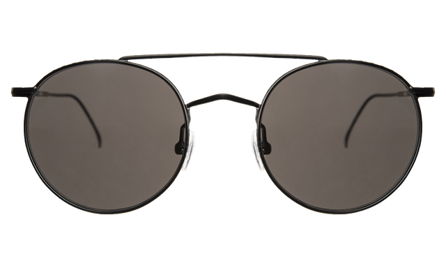 Allen M Sunglasses in Matte Black Grey Flat